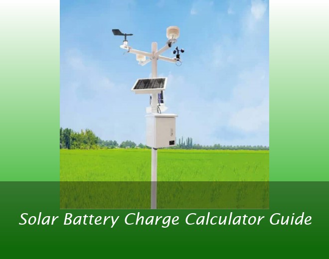 Solar Battery Charge Calculator Guide